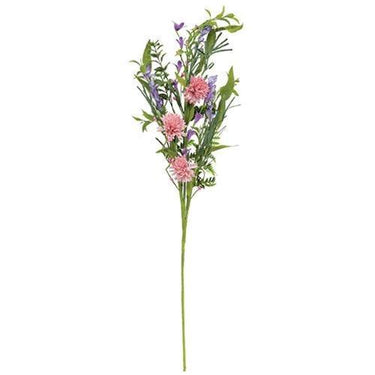 Pink Chrysanthemum & Iris Spray - The Fox Decor